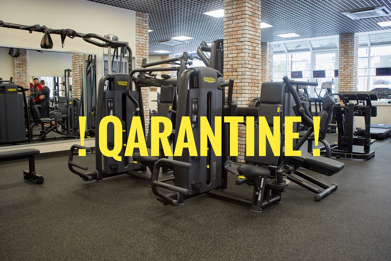 Fitness club Sport studio closed on quarantine!